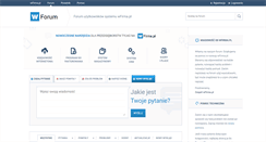 Desktop Screenshot of forum.wfirma.pl