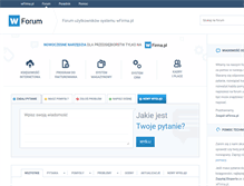 Tablet Screenshot of forum.wfirma.pl